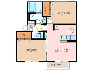 松阪駅 徒歩25分 2階の物件間取画像